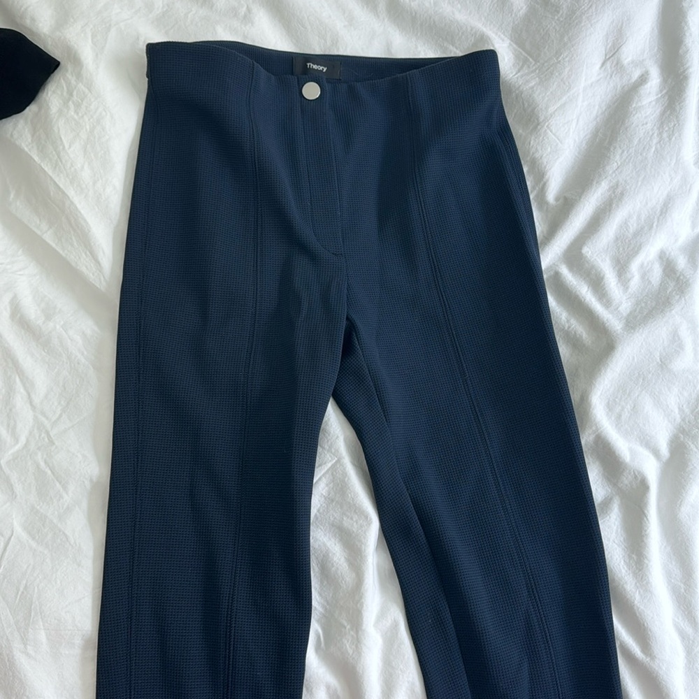Theory Navy Blue Trousers, Size 2